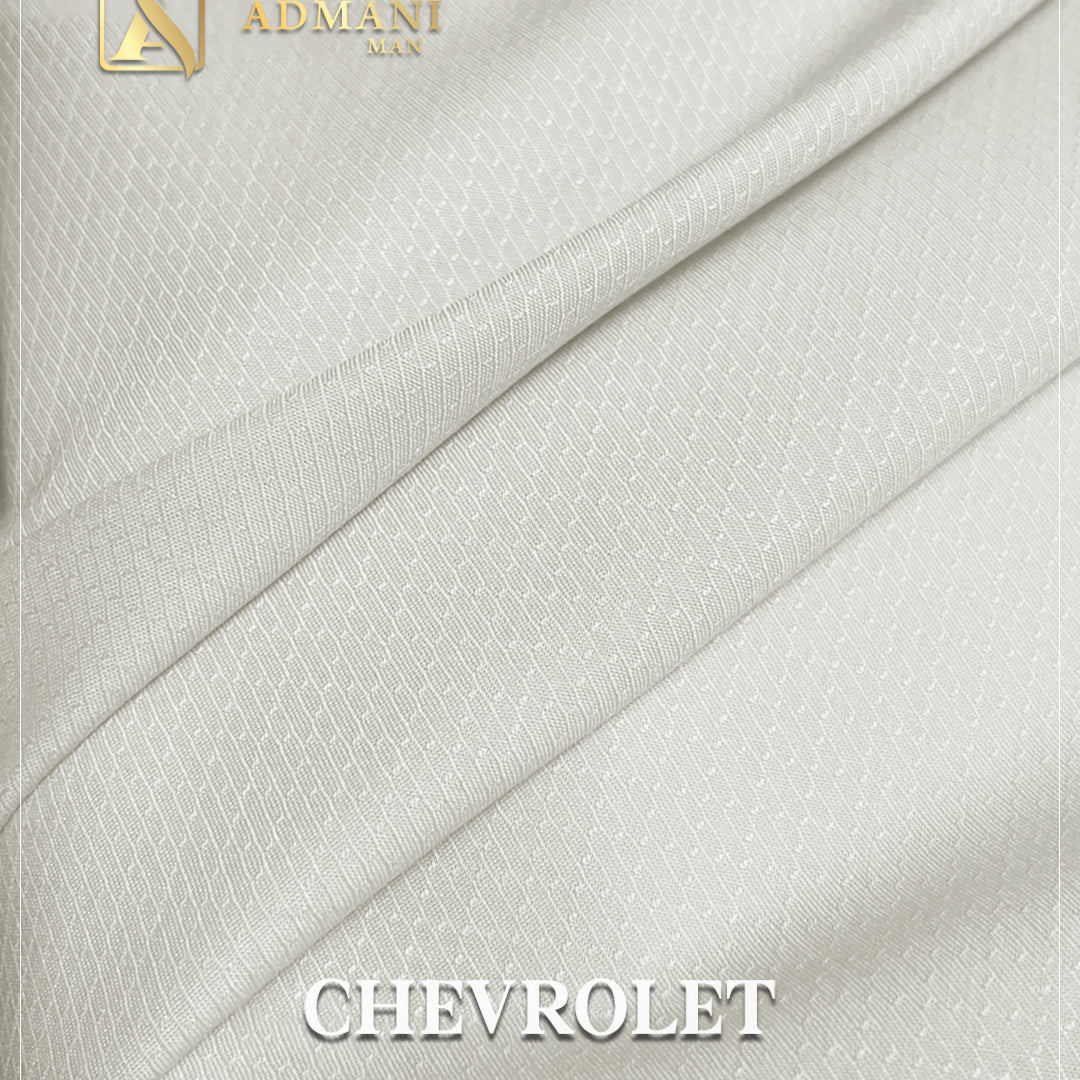 Chevrolet White Unstitched Fabric Mens Clothing Pakistan by Admani Menswear