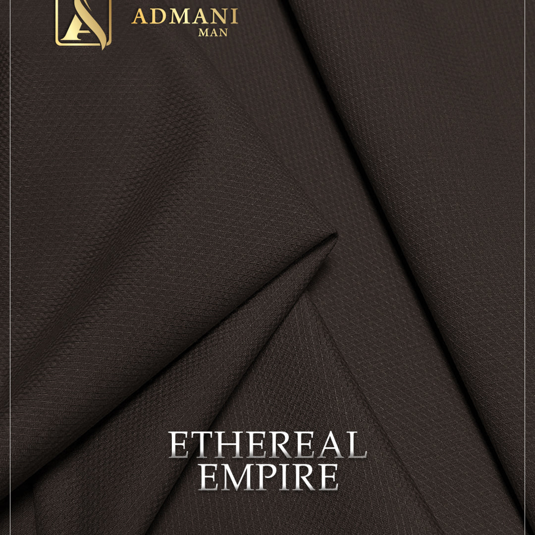 Ethereal Empire Navy Blue Unstitched Shalwar Kameez Fabric Mens Clothing Pakistan by Admani Menswear