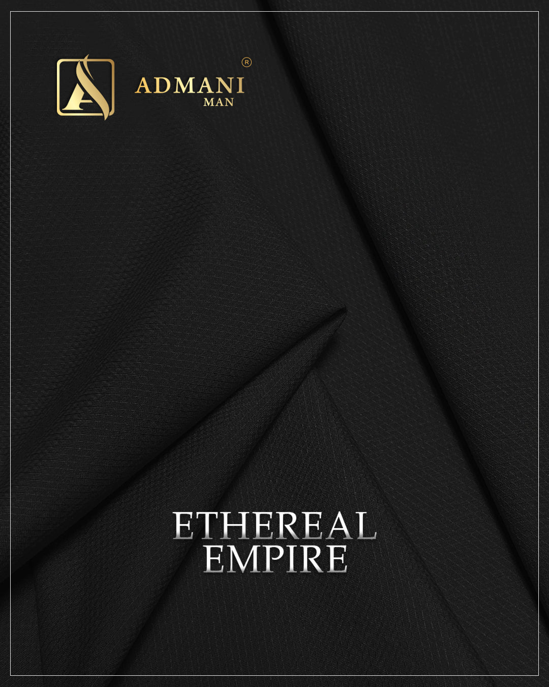 “Luxury men’s unstitched fabric – Ethereal Empire summer fabric collection”