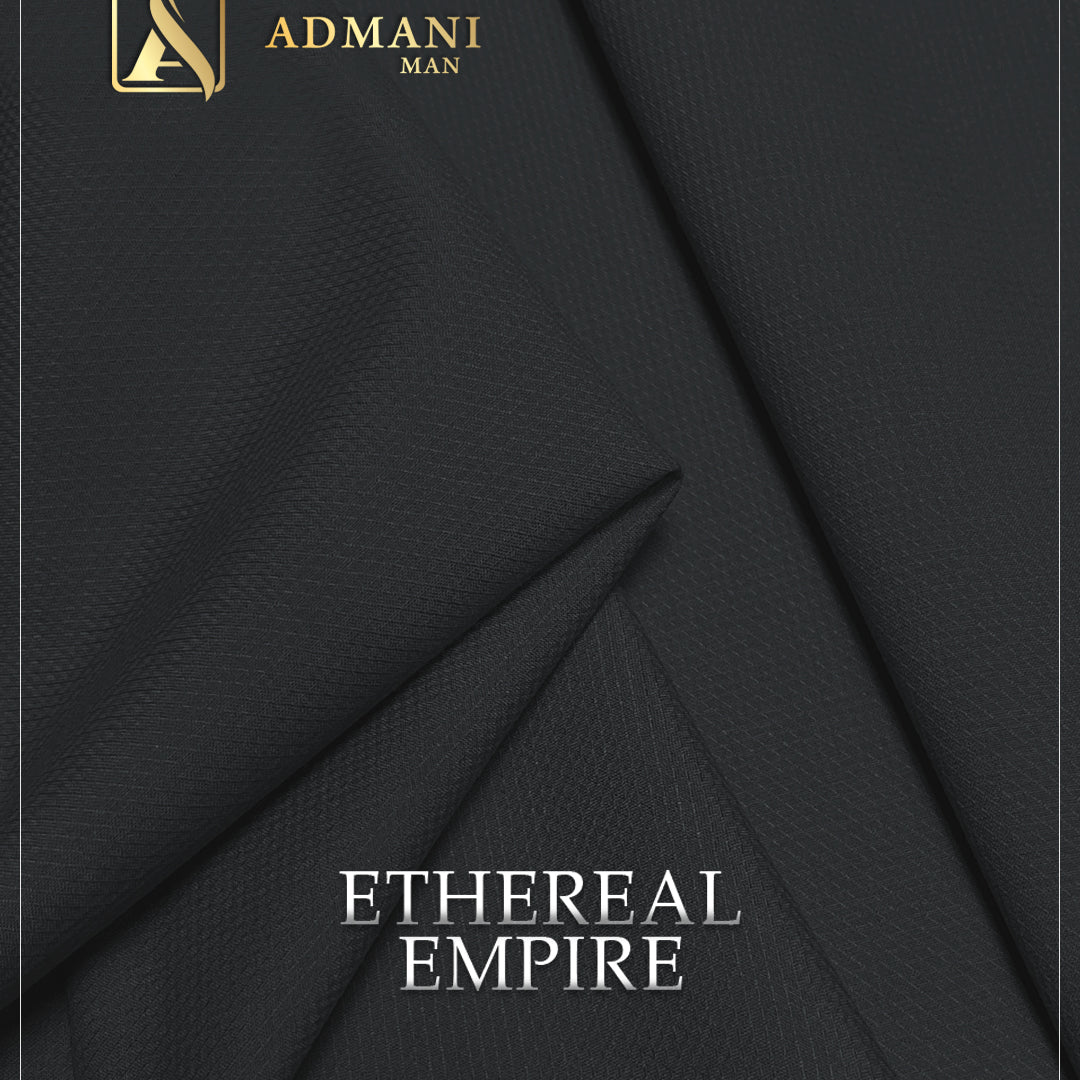 Ethereal Empire Arsenic Gray Unstitched Shalwar Kameez Fabric by Admani Menswear Pakistan
