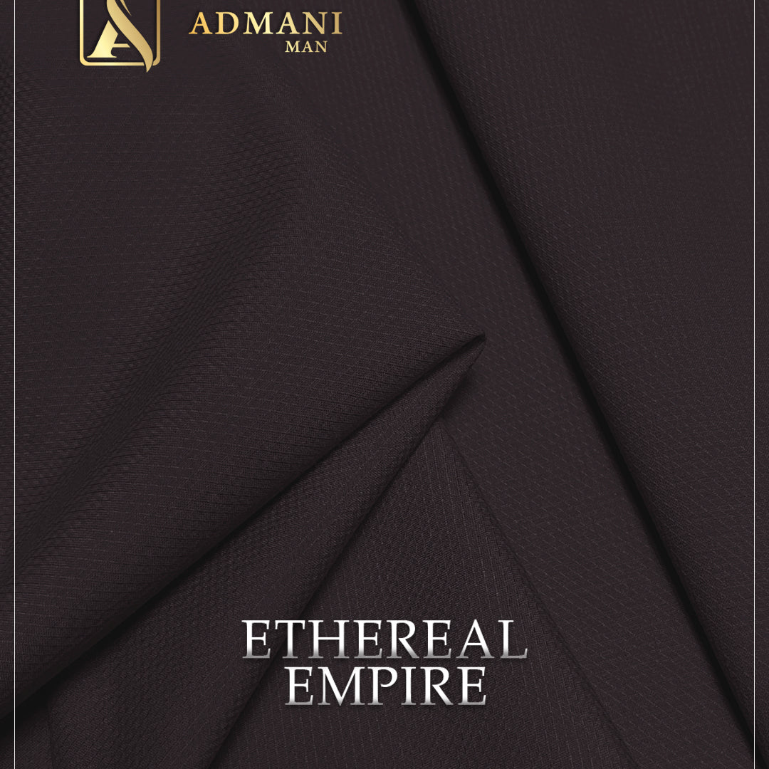 Ethereal Empire Merlot Unstitched Shalwar Kameez Design Gents Fabric by Admani Menswear Pakistan