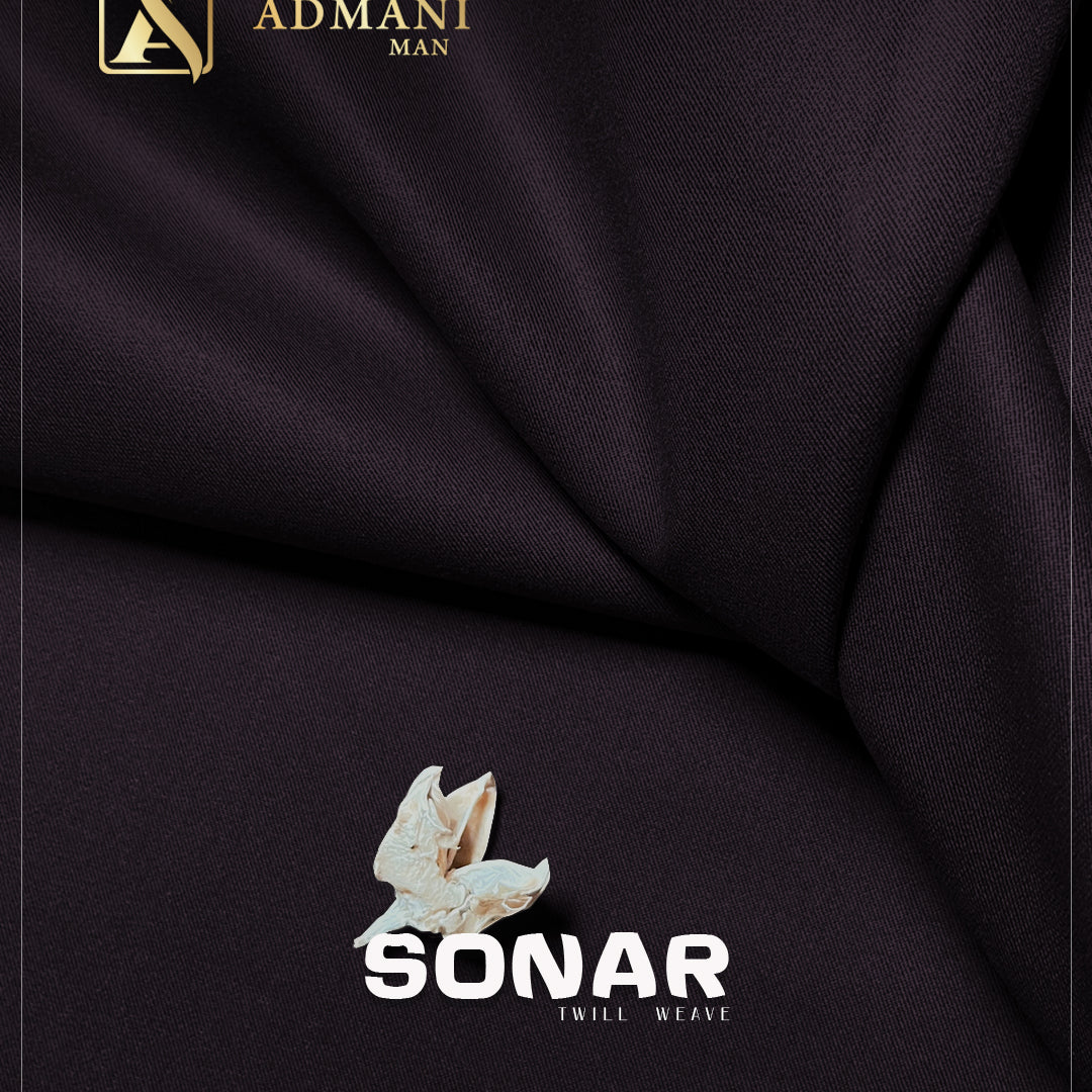 Sonar Merlot winter slub fabric for men's shalwar kameez