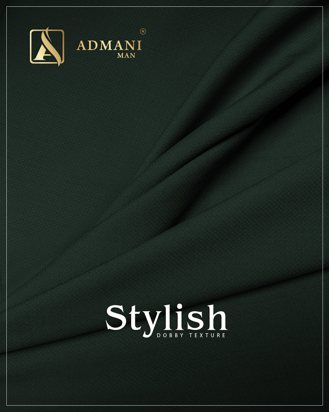 Stylish Peacock green wash & wear fabric for men by Admani