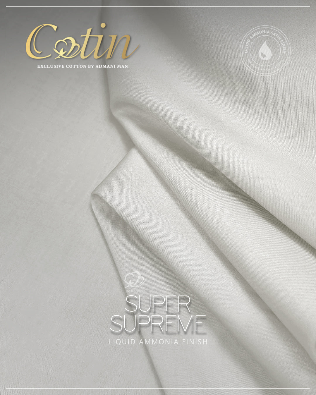 “Premium cotton unstitched fabric for men – Super Supreme finish textile”