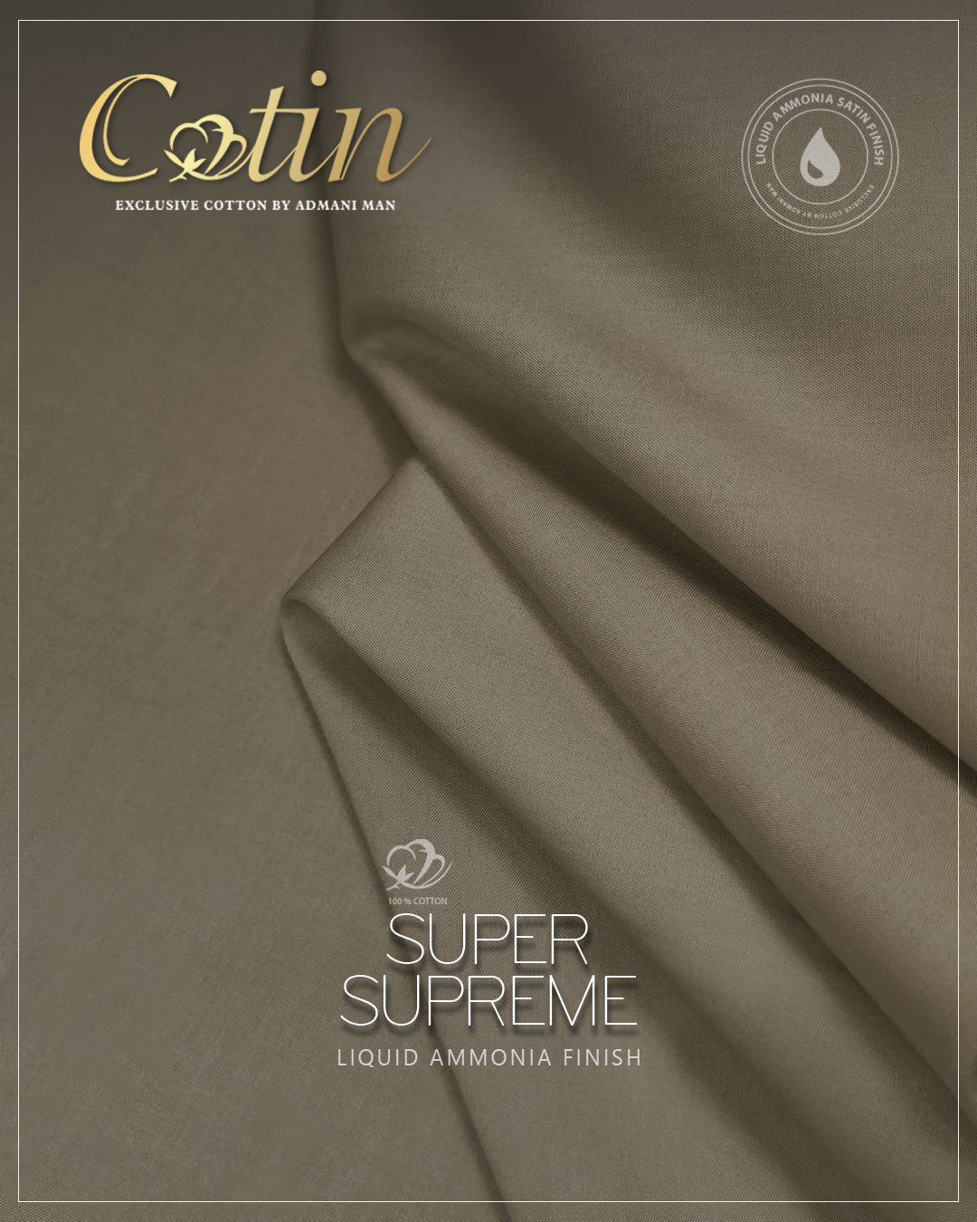 “Super Supreme finish men’s unstitched cotton – stylish breathable summer fabric”