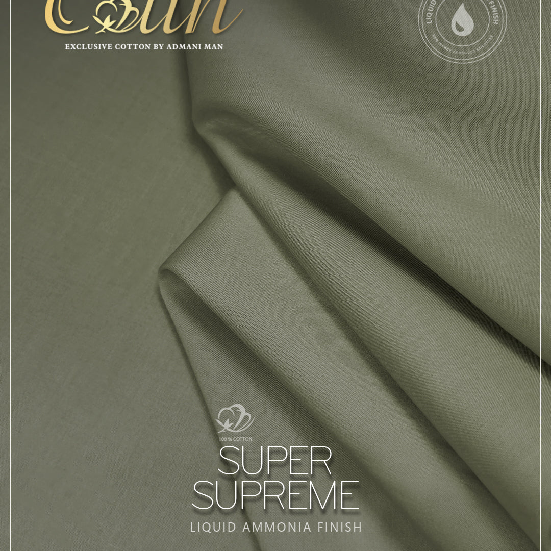 “Super Supreme cotton fabric for men – premium unstitched textile for shalwar kameez”