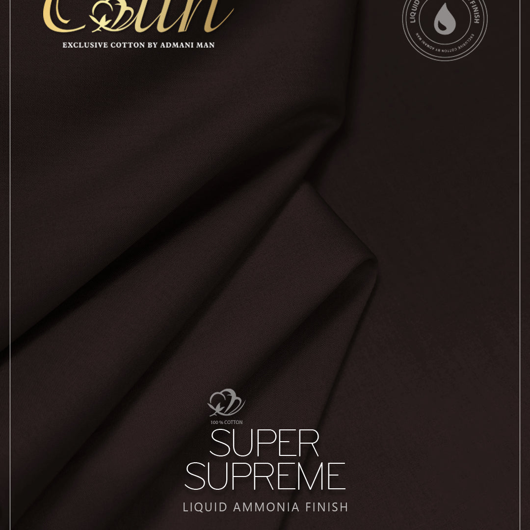 “Luxury cotton fabric for men – Super Supreme finish unstitched material”