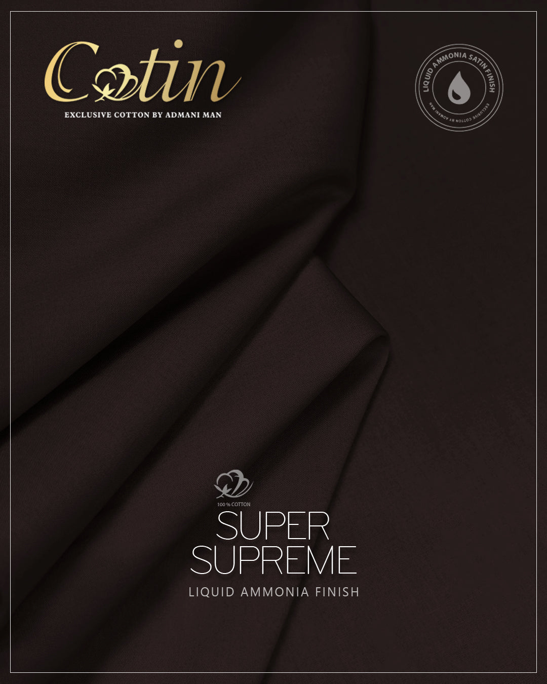 “Luxury cotton fabric for men – Super Supreme finish unstitched material”