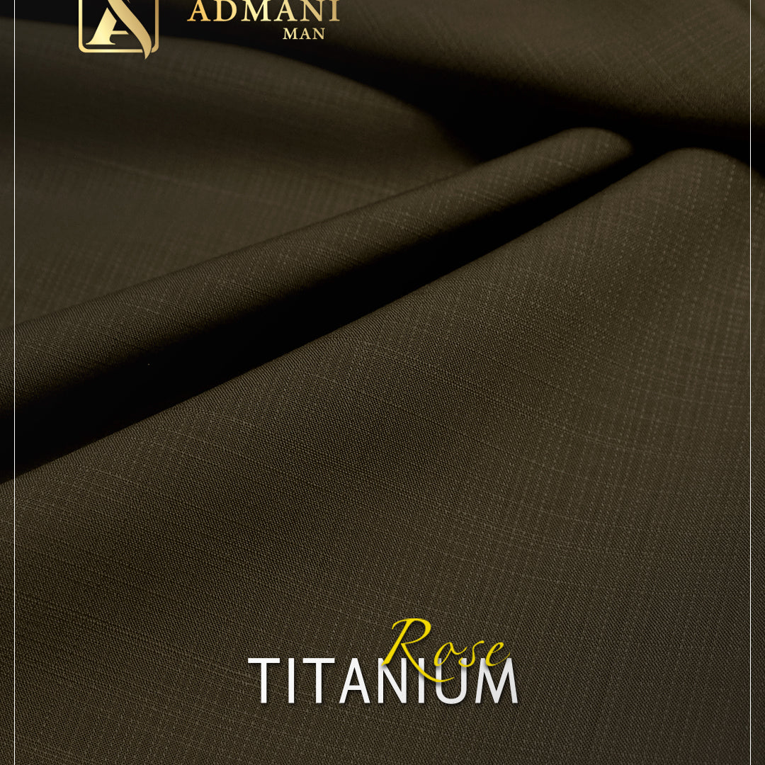 Titanium Rose Tawny Shade Unstitched Shalwar Kameez Fabric Menswear Pakistan