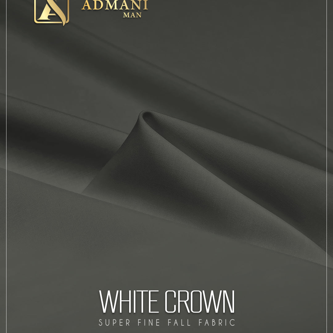 White Crown fabric for men – soft breathable unstitched cloth for summer wear