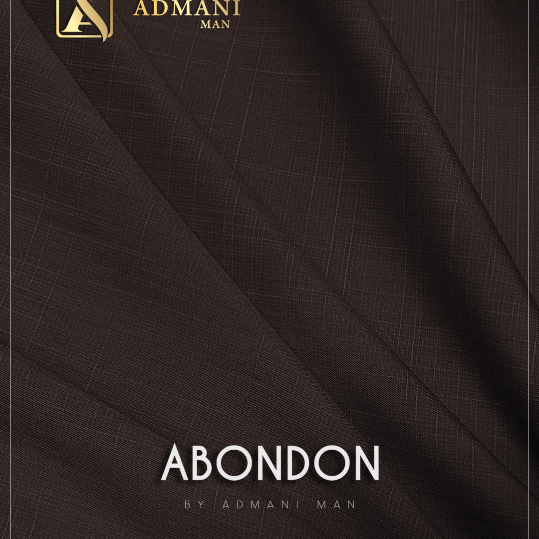 Abondon Cedar Brown Unstitched Fabric Menswear Shalwar Kameez by Admani Menswear Pakistan