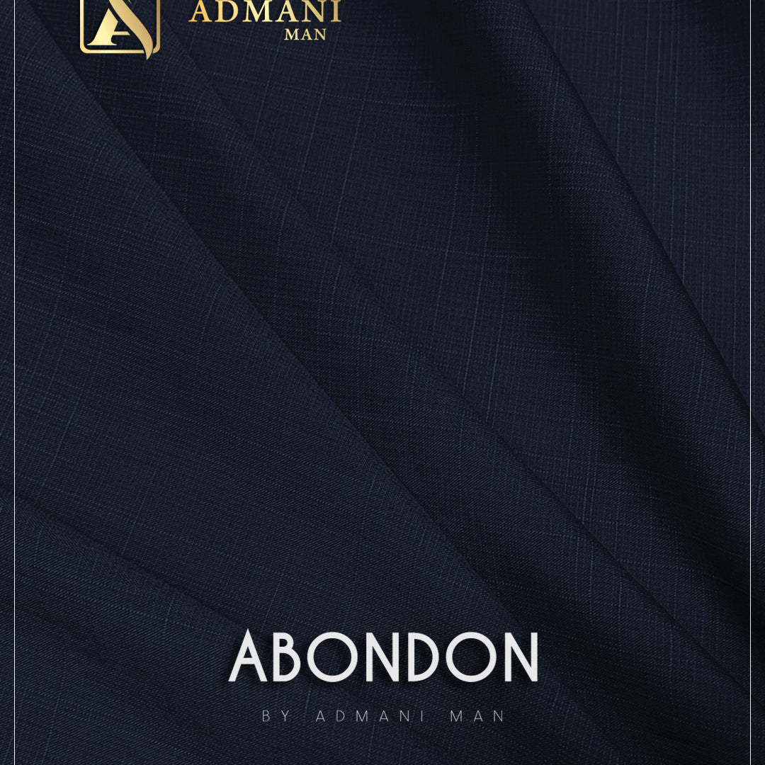 Abondon Navy Blue Unstitched Shalwar Kameez Fabric Menswear Pakistan by Admani Menswear