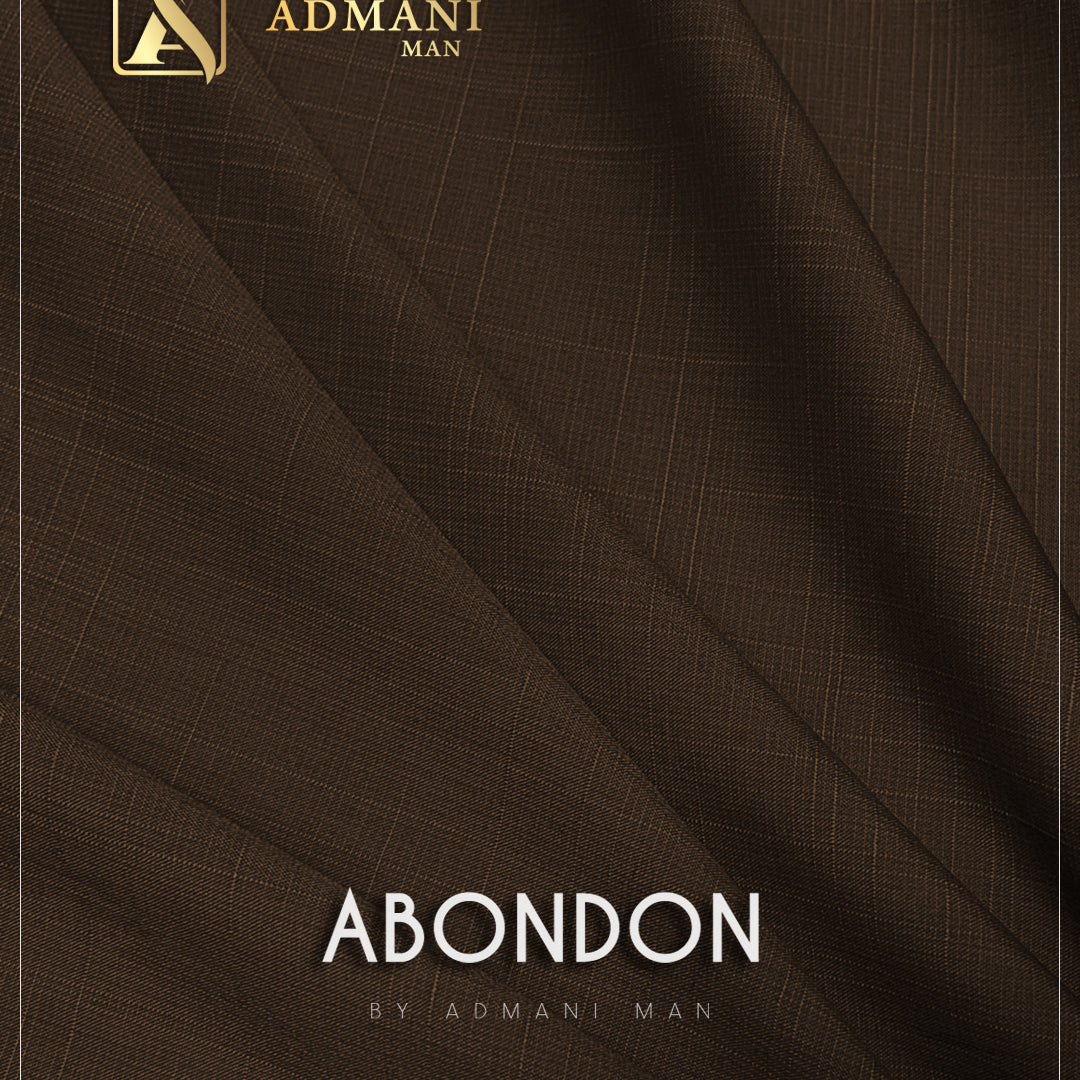 Abondon Roasted Coffee Color Unstitched Shalwar Kameez Fabric Menswear Pakistan