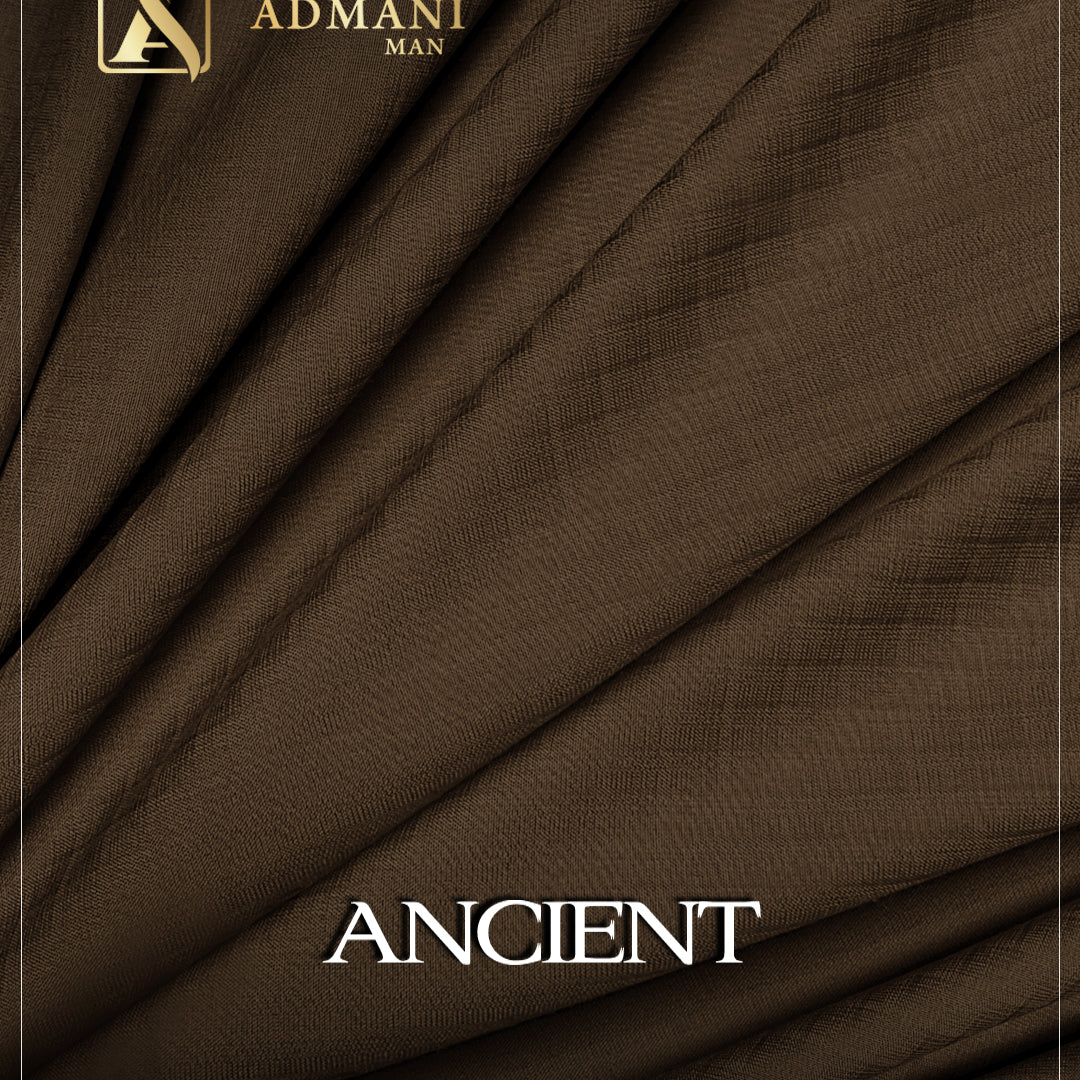 Ancient Roasted Coffee Unstitched Micro Design Fabric for Men by Admani Menswear Pakistan