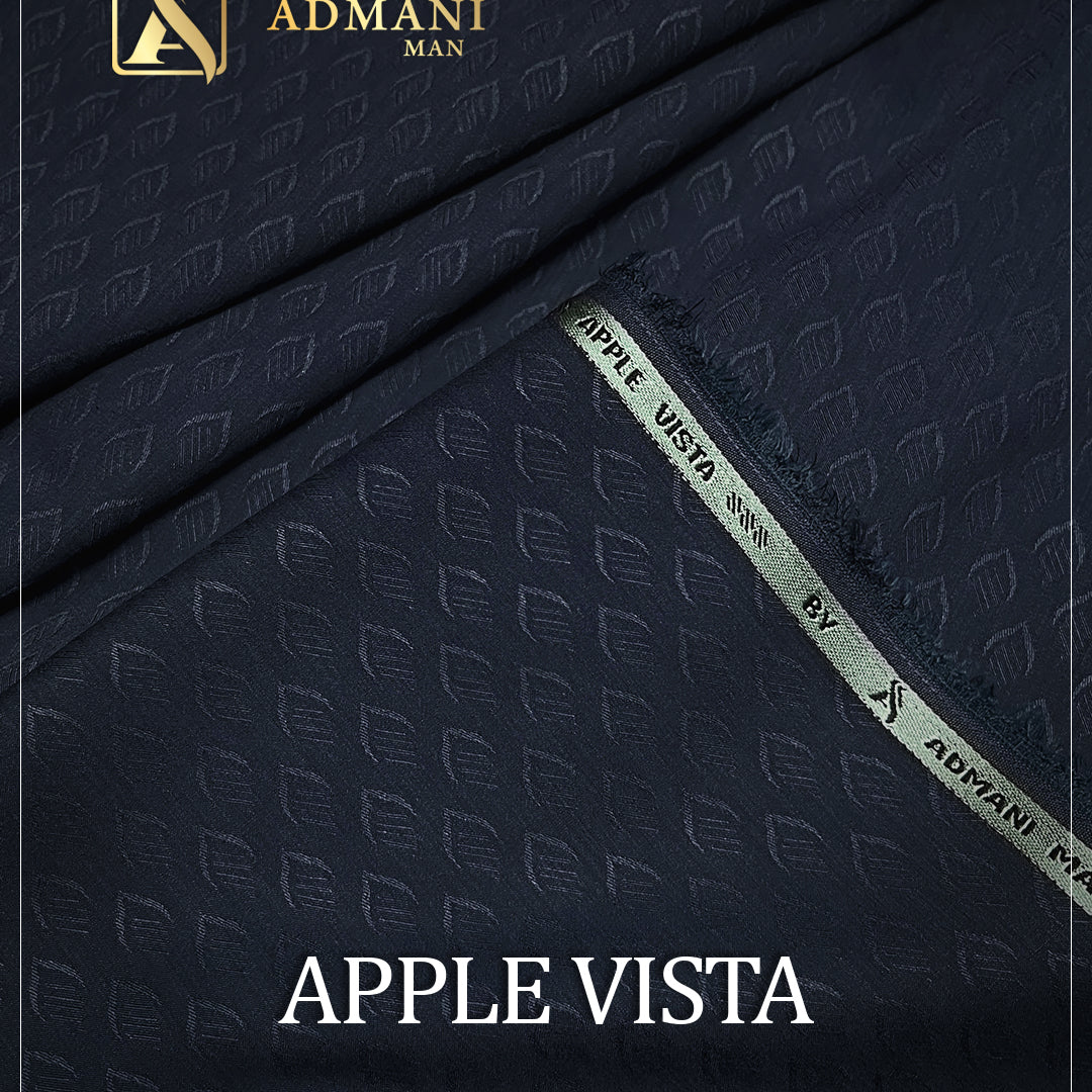 Apple Vista Beau Blue Unstitched Fabric Menswear Shalwar Kameez by Admani Menswear Pakistan