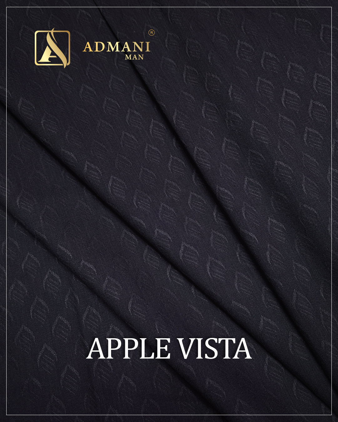 Apple Vista Denim Color Premium Unstitched Fabric Mens Clothing Pakistan by Admani Menswear