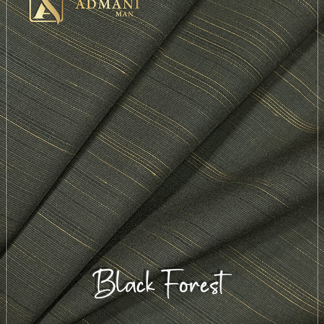 Black Forest Olive Green Premium Unstitched Fabric for Versatile Styling by Admani Pakistan