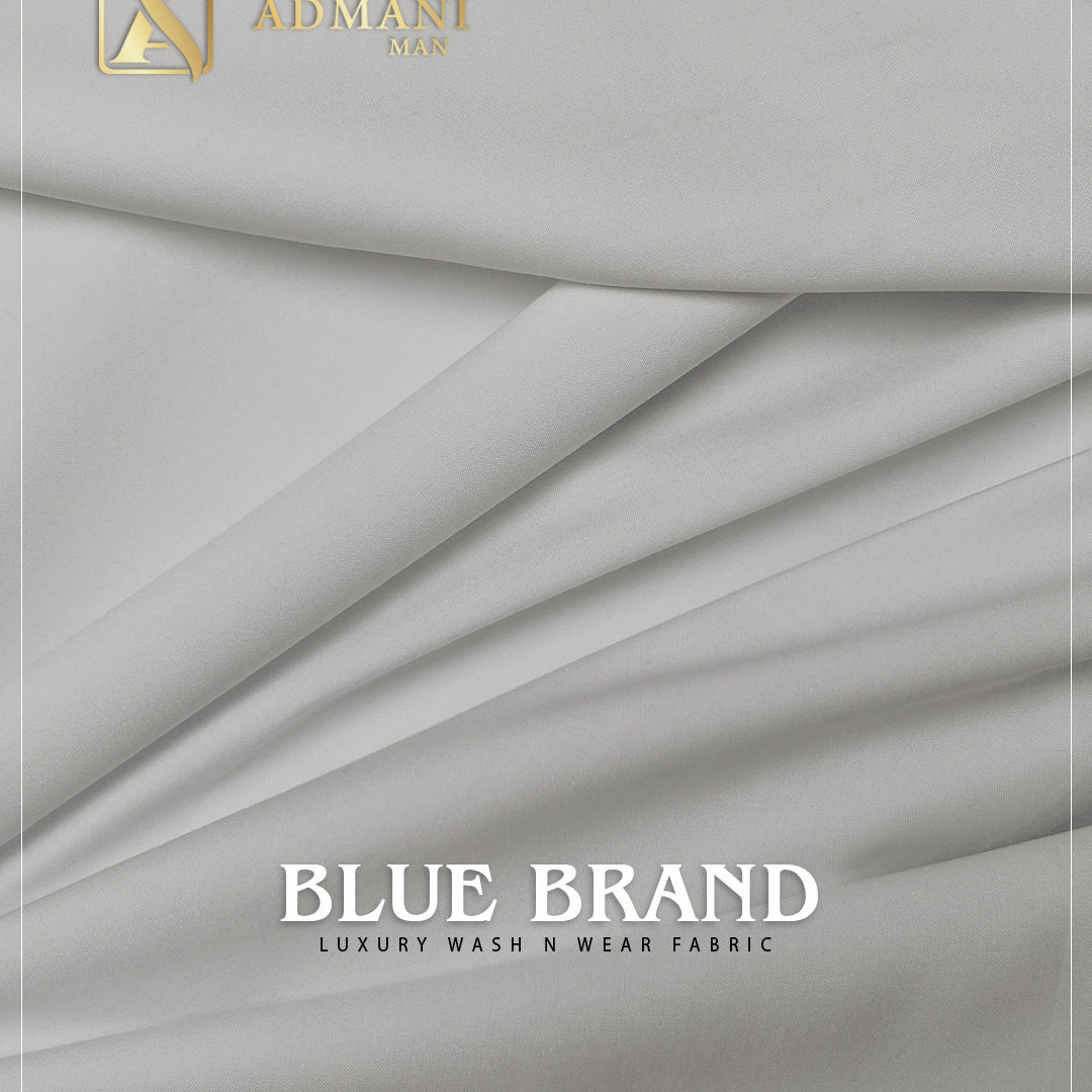 Blue Brand Off White luxury wash n wear fabric for menswear shalwar kameez