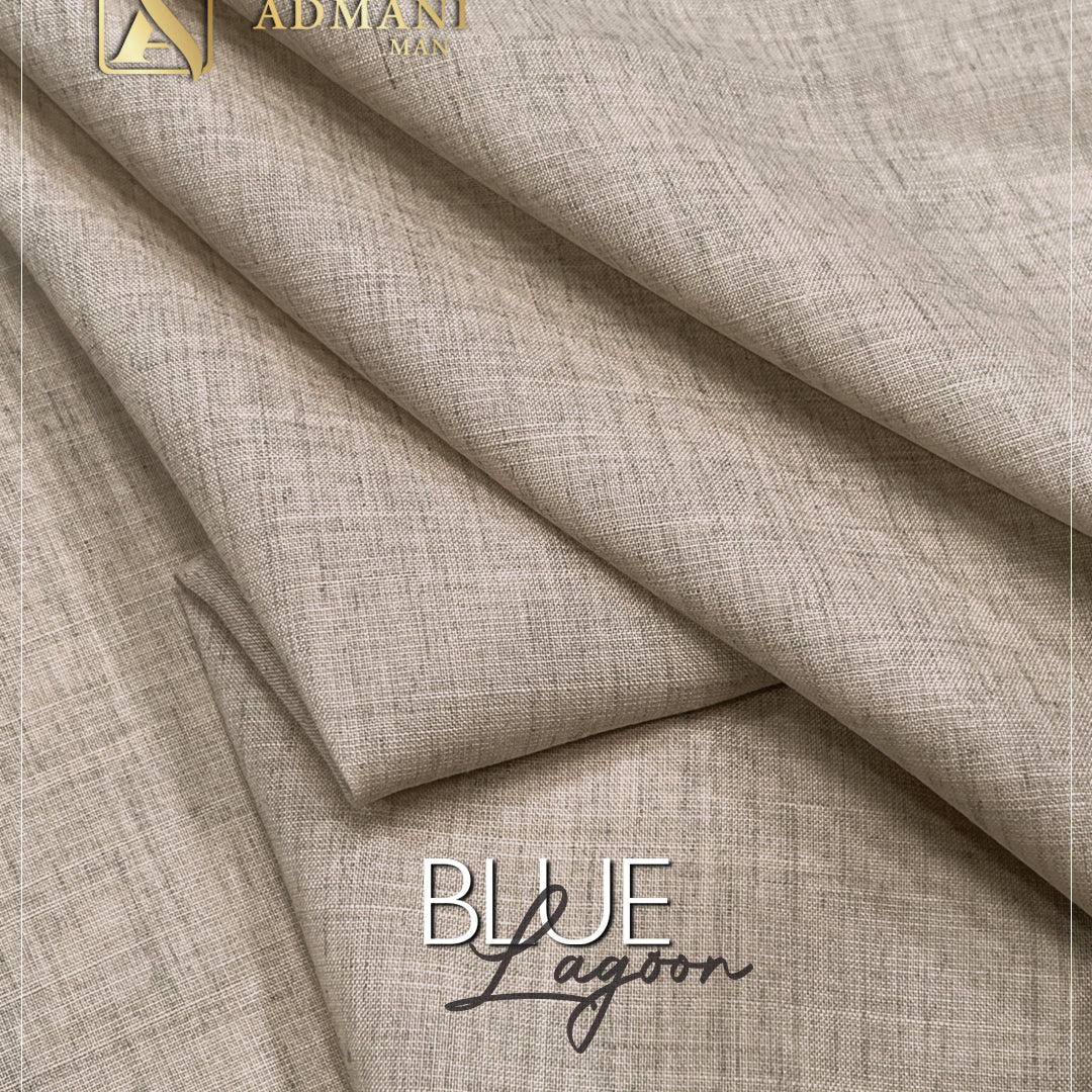 Blue Lagoon Tawny Unstitched Fabric for Men by Admani Menswear Pakistan
