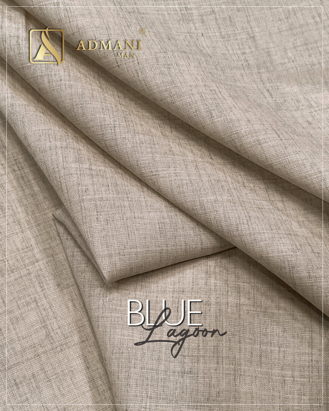 Blue Lagoon Tawny Unstitched Fabric for Men by Admani Menswear Pakistan