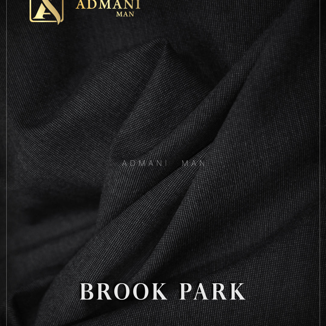 Brook Park Black Premium Unstitched Fabric Menswear Shalwar Kameez by Admani Menswear Pakistan