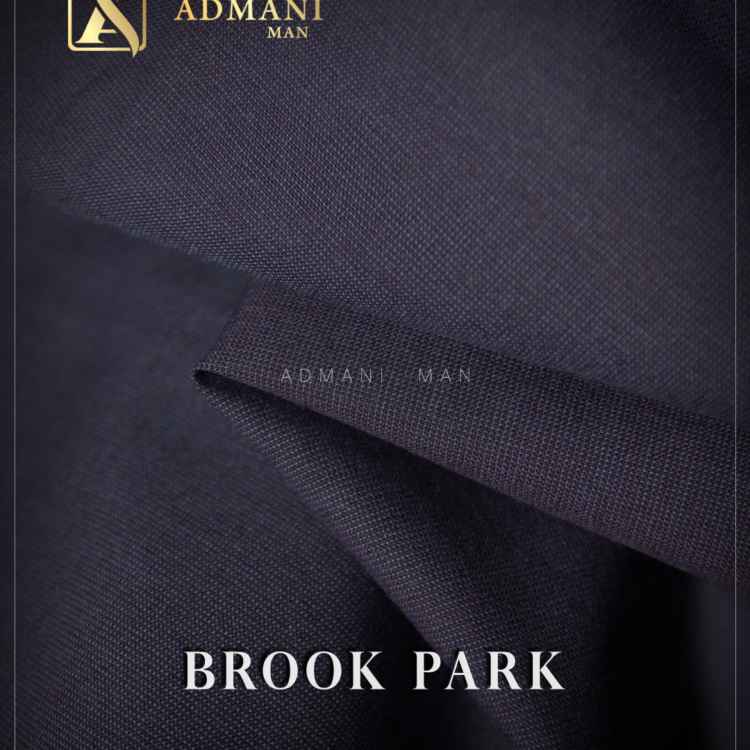 Brook Park Eggplant Purple Premium Unstitched Fabric Menswear Shalwar Kameez by Admani Menswear Pakistan