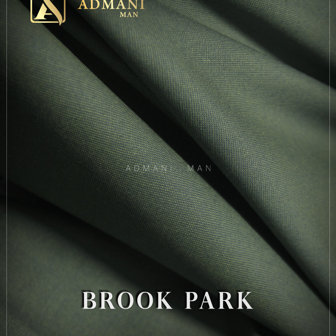 Brook Park Sage Green Premium Unstitched Fabric Menswear Shalwar Kameez by Admani Menswear Pakistan