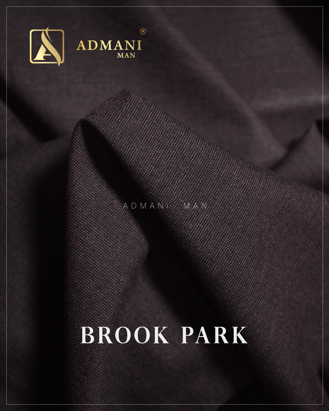 Brook Park Walnut Wood Brown Premium Unstitched Fabric Menswear Shalwar Kameez by Admani Menswear Pakistan