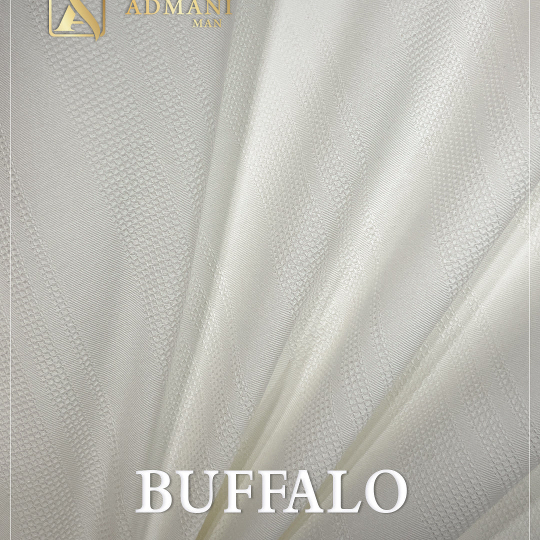 Buffalo Boski Beige Premium Micro-Design Fabric for Menswear Shalwar Kameez by Admani Pakistan