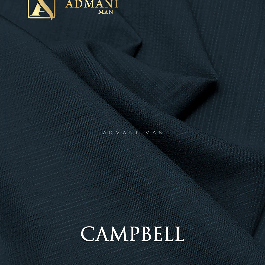 Campbell Arsenic gray Unstitched Fabric Menswear Shalwar Kameez by Admani Menswear Pakistan