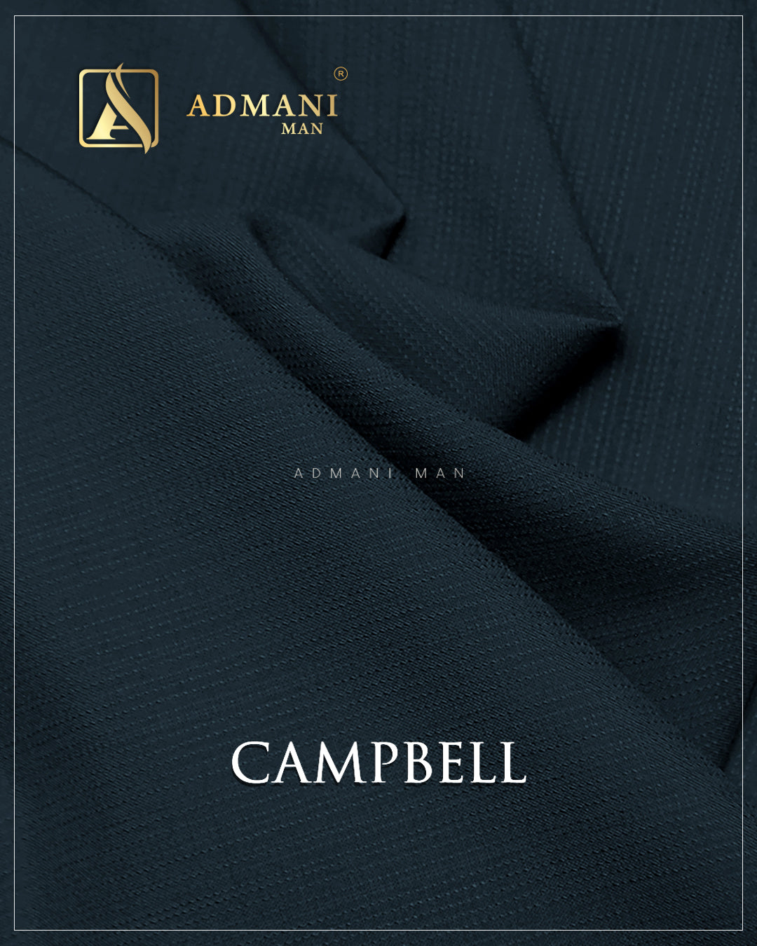 Campbell Arsenic gray Unstitched Fabric Menswear Shalwar Kameez by Admani Menswear Pakistan