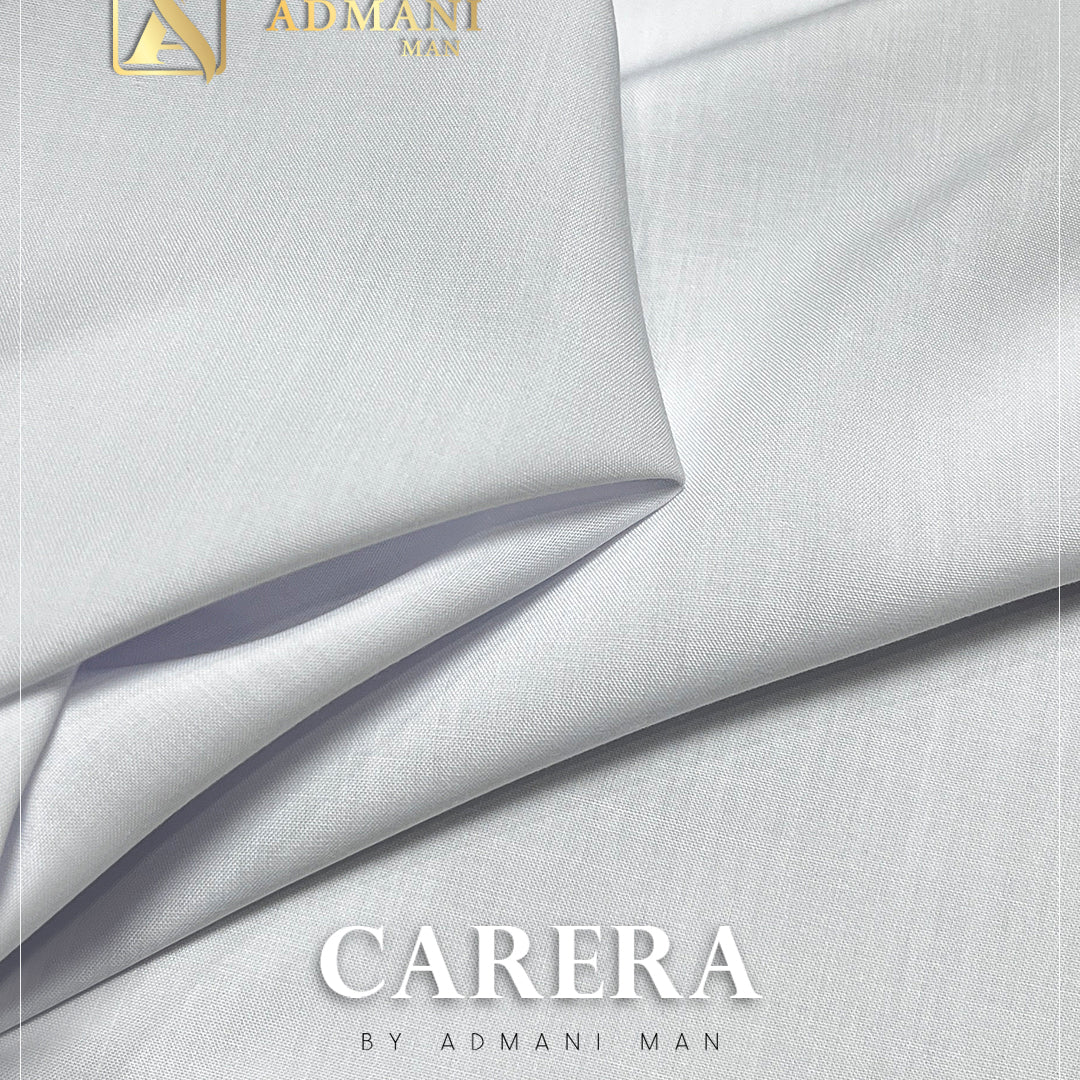 Carera White Micro Yarn Unstitched Fabric Menswear Shalwar Kameez by Admani Menswear Pakistan