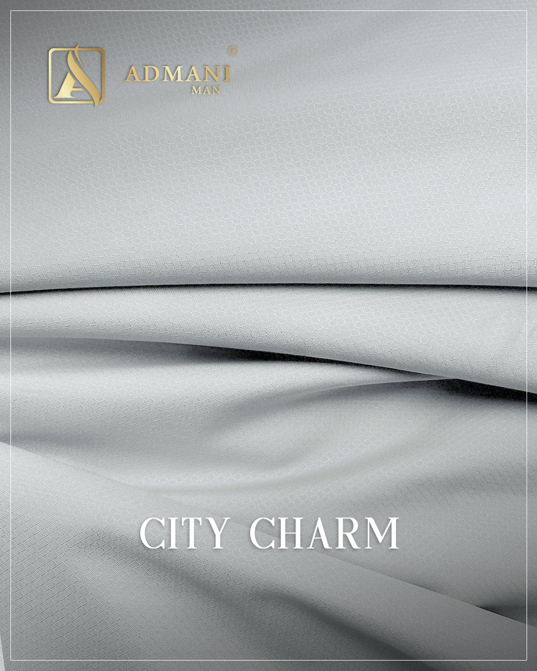 City Charm White micro texture wash n wear fabric for menswear shalwar kameez