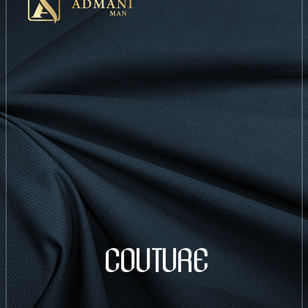 Couture Blue Sapphire premium smooth suiting fabric for menswear shalwar kameez