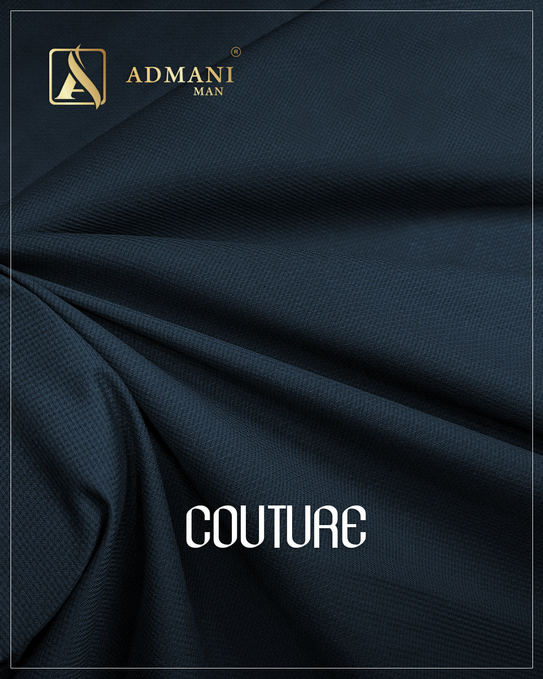 Couture Blue Sapphire premium smooth suiting fabric for menswear shalwar kameez