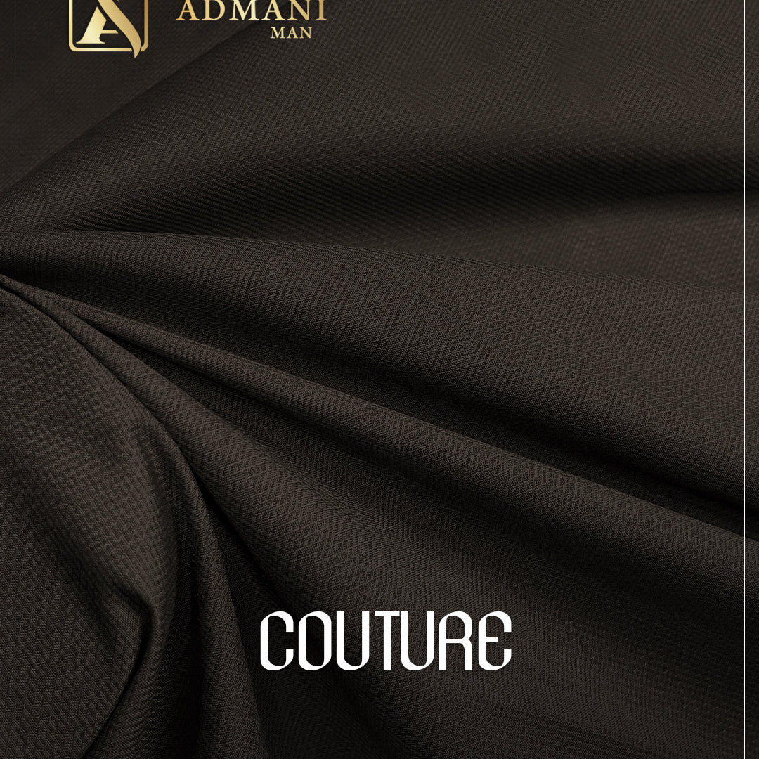 Couture Wood Brown premium smooth suiting fabric for formal menswear shalwar kameez