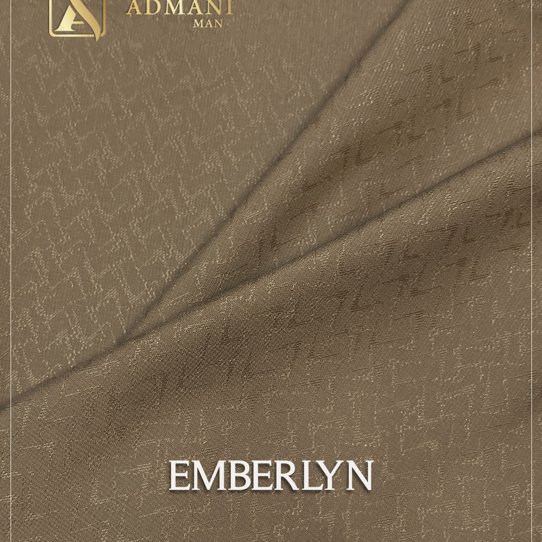 Emberlyn Hazel Wood Unstitched Jacquard Shalwar Kameez Fabric Mens Clothing Pakistan by Admani Menswear