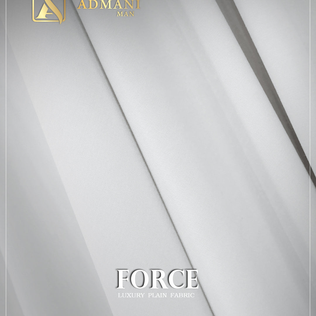 Force Off White Premium Soft Fabric for Elegant Occasions by Admani Pakistan