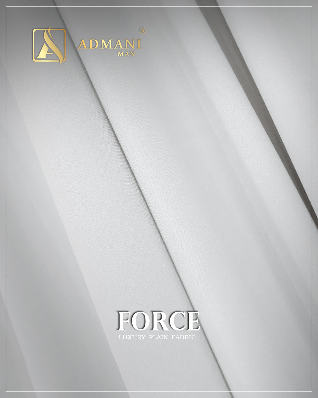 Force Off White Premium Soft Fabric for Elegant Occasions by Admani Pakistan
