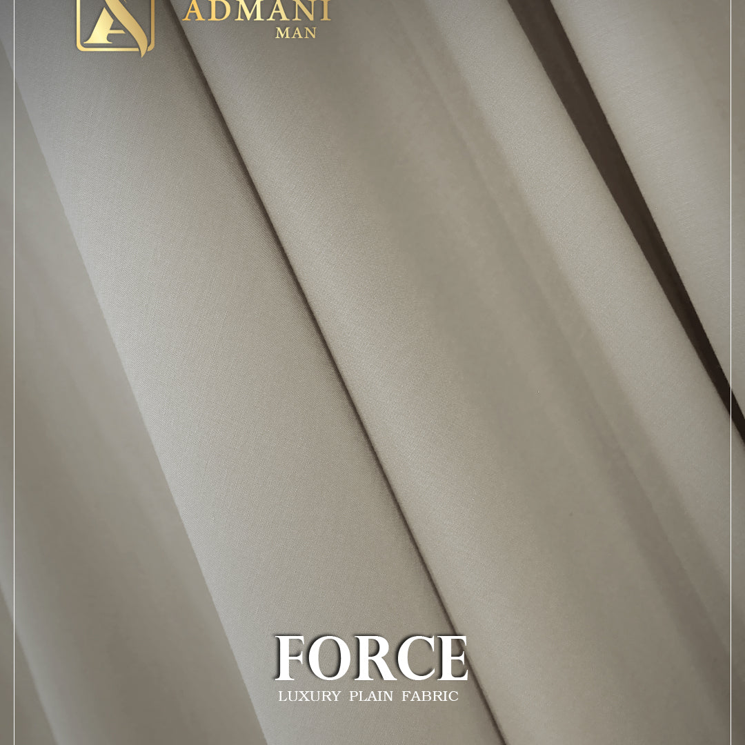 Force Sandcastle Beige Premium Soft Fabric for Everyday Wear by Admani Pakistan