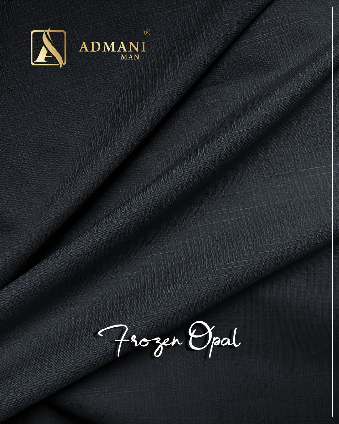 Frozen Opal Arsenic Gray Unstitched Fabric Mens Shalwar Kameez Colours by Admani Menswear