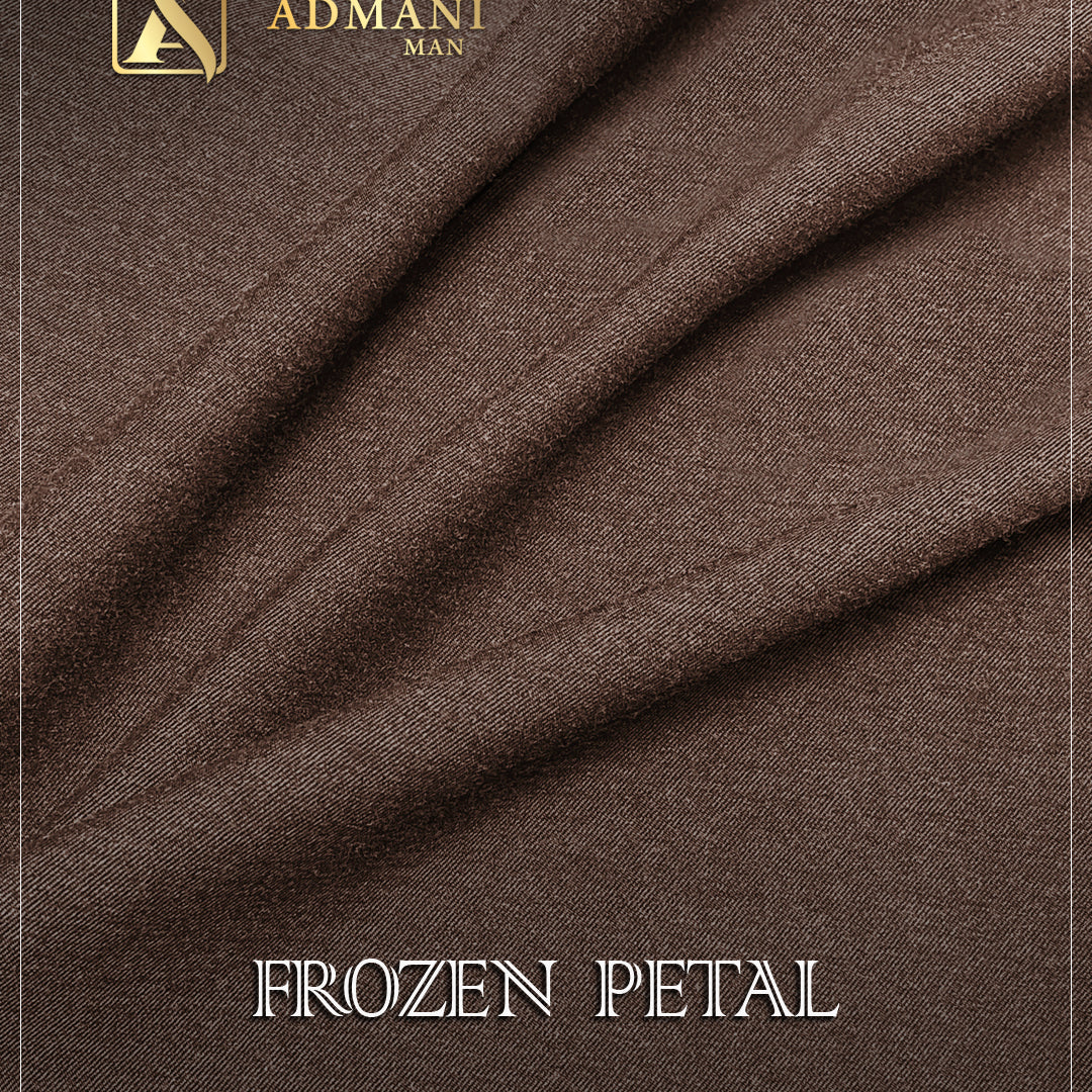 Frozen Petal Walnut Wood pure winter fabric for men's shalwar kameez