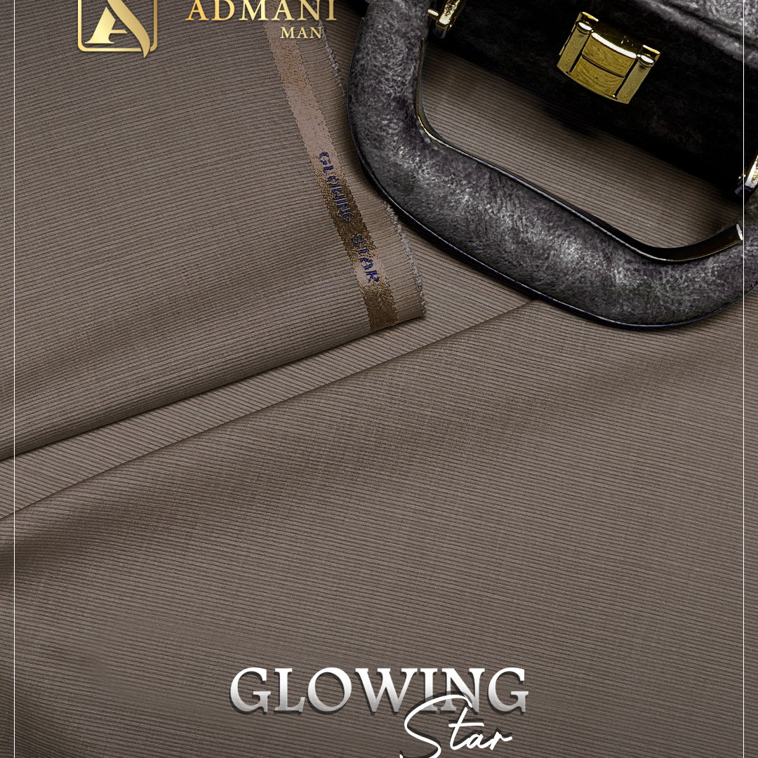 Glowing Star Hazel Wood Unstitched Fabric for Men by Admani Menswear Pakistan