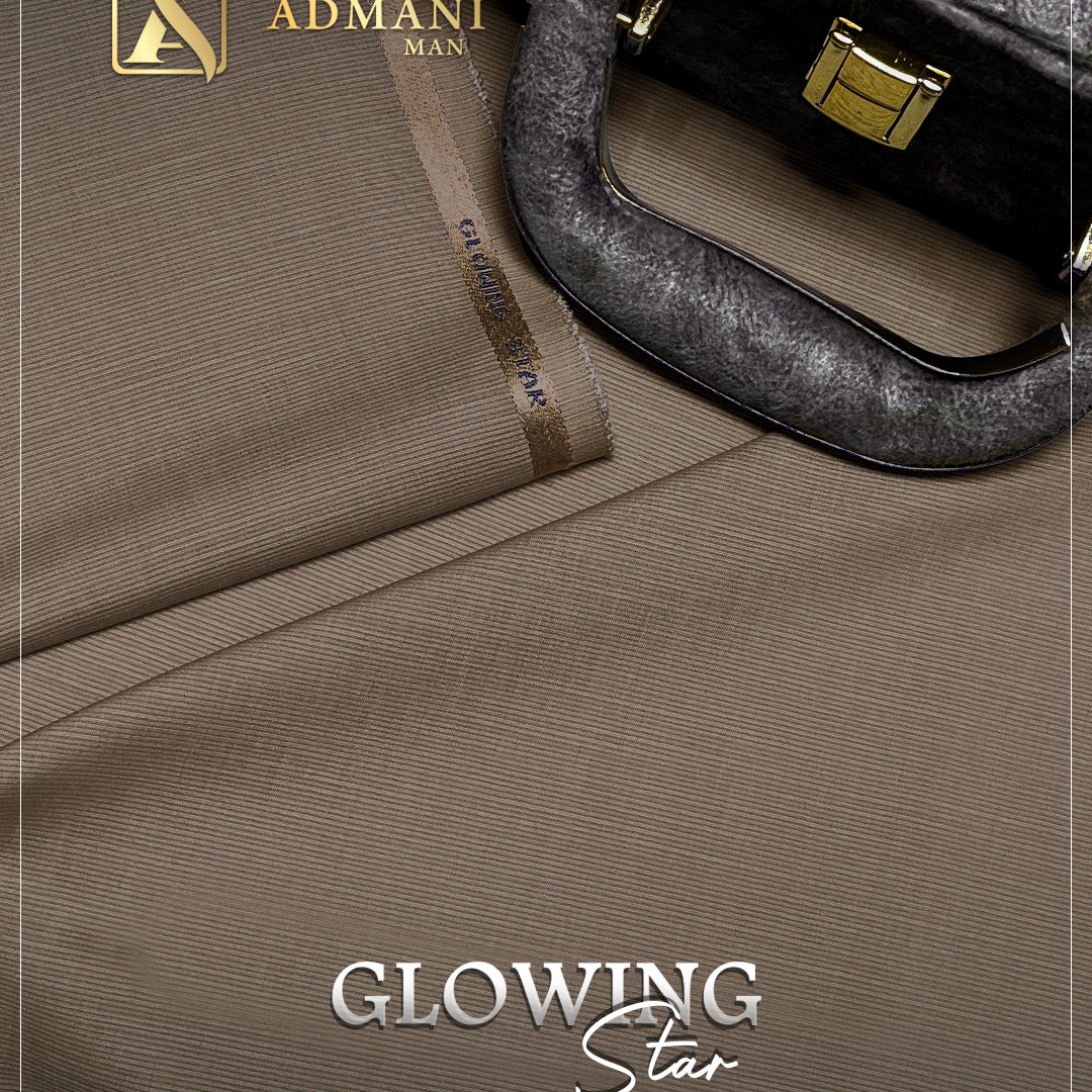 Glowing Star Roasted Coffee Unstitched Fabric for Men by Admani Menswear Pakistan