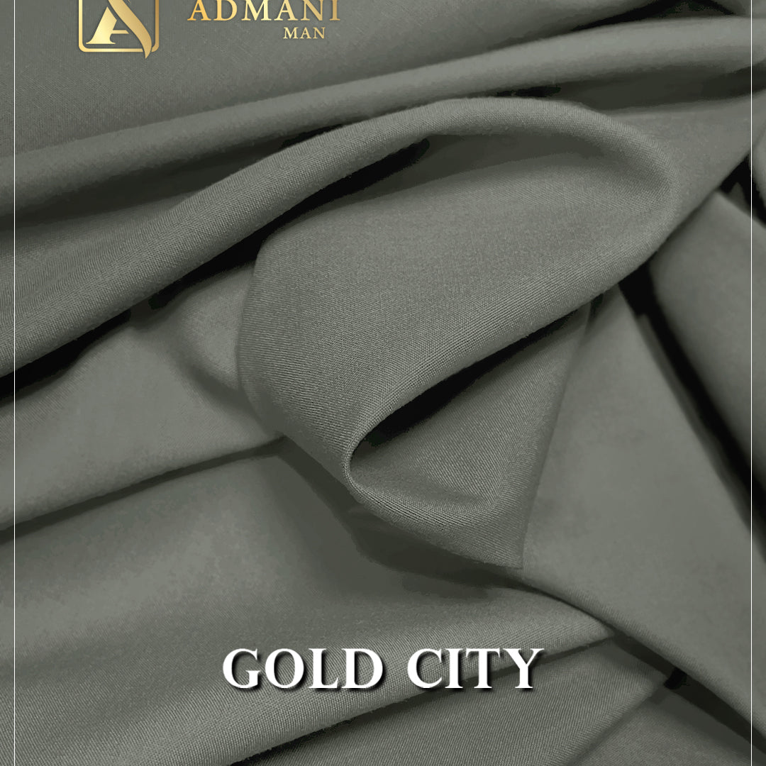 Gold City Sage Unstitched Micro Yarn Shalwar Kameez Fabric Mens Clothing Pakistan by Admani Menswear