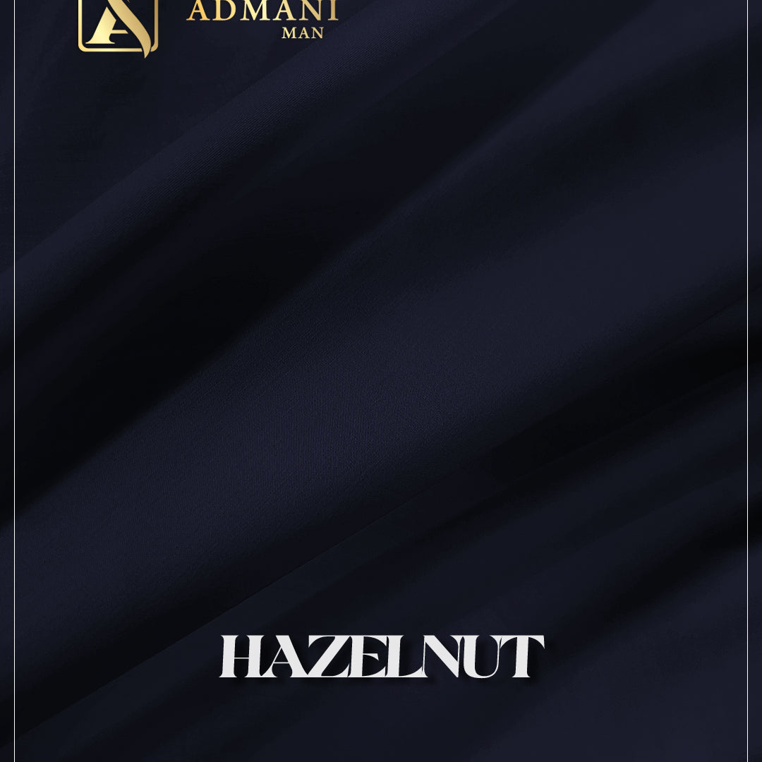 Hazelnut Navy Blue Unstitched Fabric Mens Shalwar Kameez by Admani Menswear Pakistan