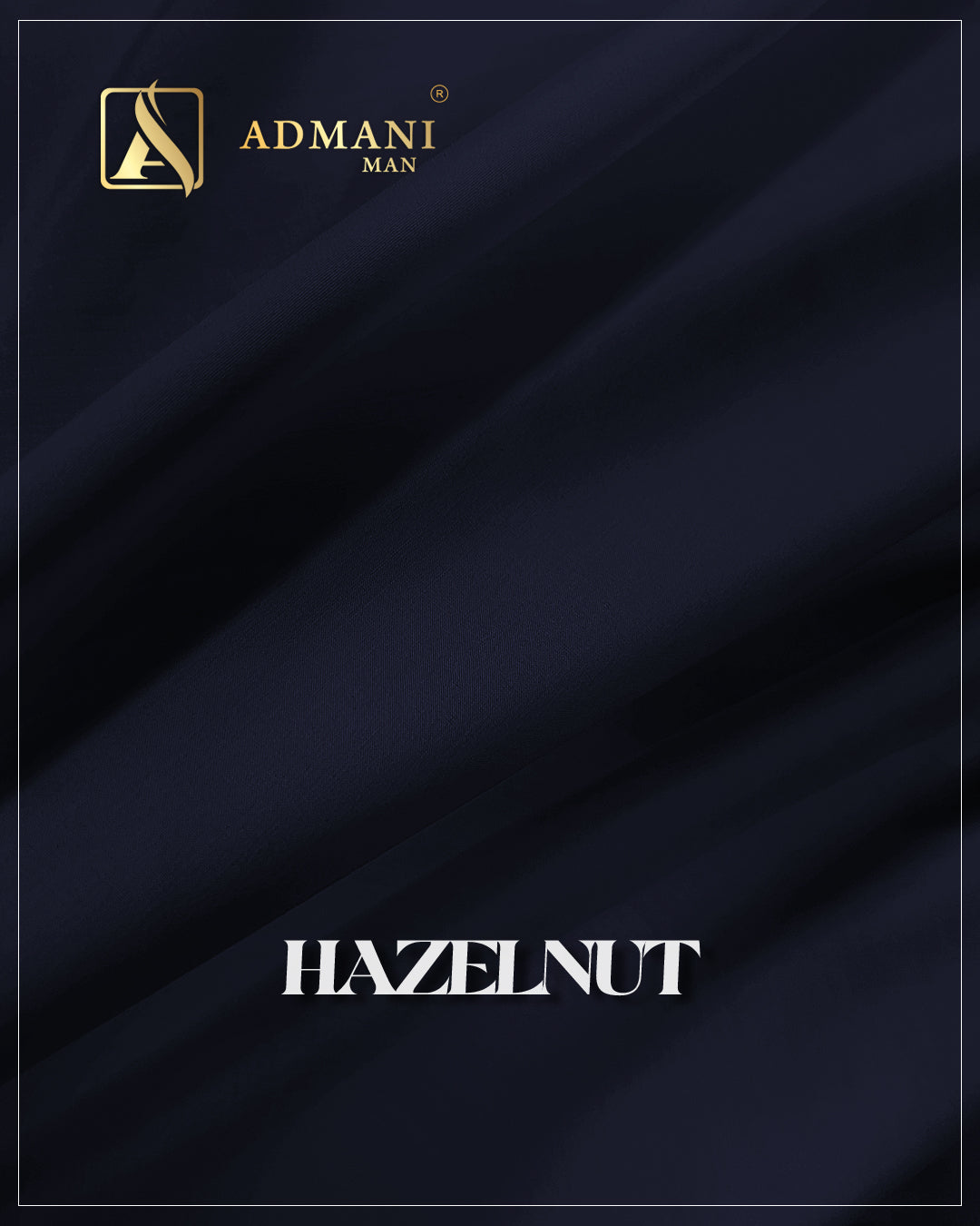 Hazelnut Navy Blue Unstitched Fabric Mens Shalwar Kameez by Admani Menswear Pakistan