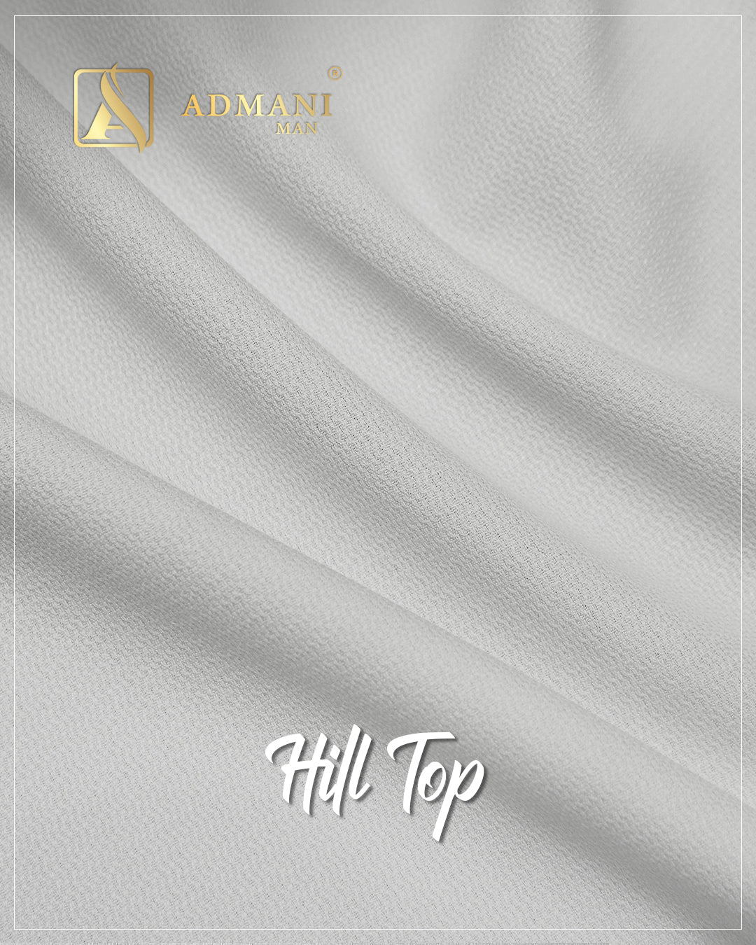 Hill Top White dobby weave premium winter fabric for menswear shalwar kameez