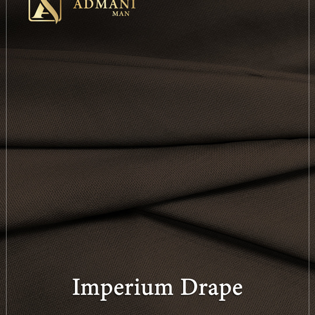 Imperium Drape Cedar Brown Unstitched Fabric Mens Shalwar Kameez Colours by Admani Menswear