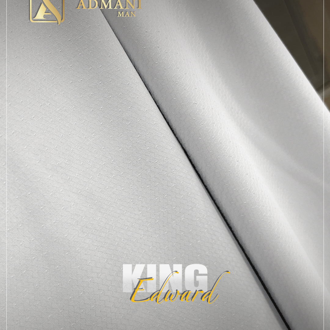 King Edward Off White Premium Textured Fabric for Office Wear by Admani Pakistan